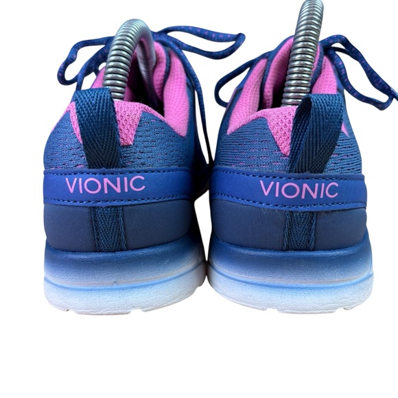 Vionic Miles Orthotic Blue and Pink Women's Walking Sneakers Sz 8 - EUC - Picture 2 of 8